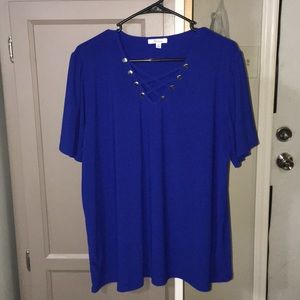 1X Blue Blouse